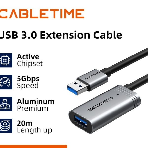 Cabletime HDMI 3.0 Extension Cable 10M